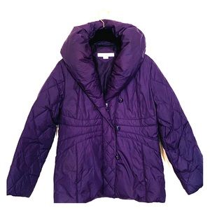 Larry Levine Purple Down Coat